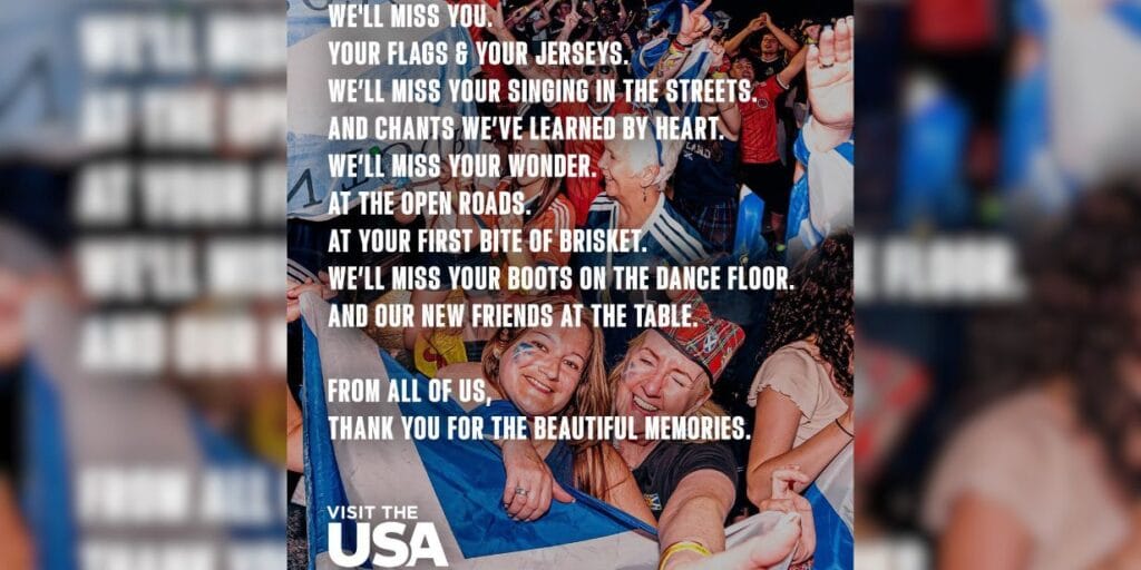 Brand USA lança campanha para incentivar retorno de turistas aos Estados Unidos após Copa