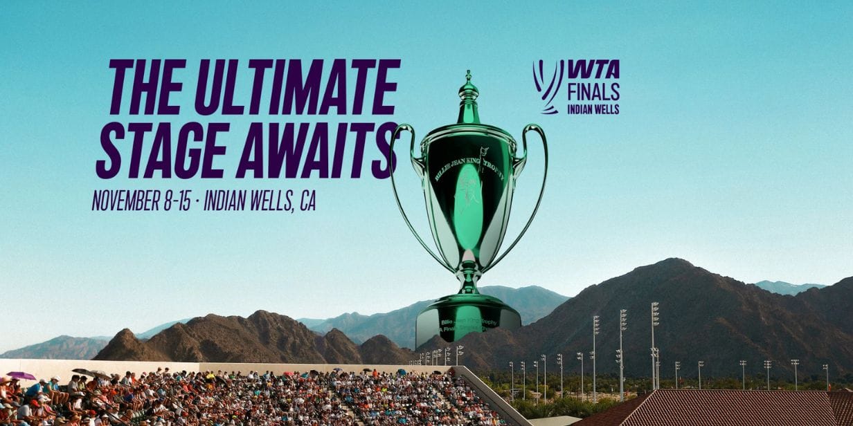 WTA Finals 2026 será disputado em Indian Wells, nos EUA - Divulgação