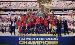 Time espanhol comemora a conquista da Copa do Mundo - Fifa