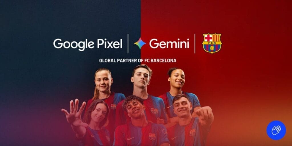 Google Gemini e Google Pixel tornam-se parceiros oficiais do FC Barcelona