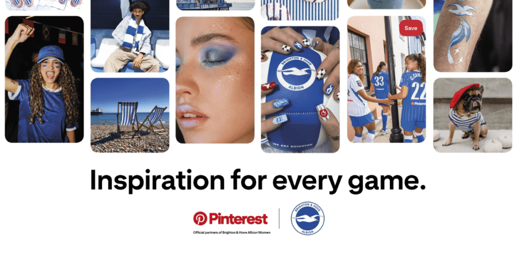 Brighton chega a acordo de quatro anos com Pinterest para equipe feminina