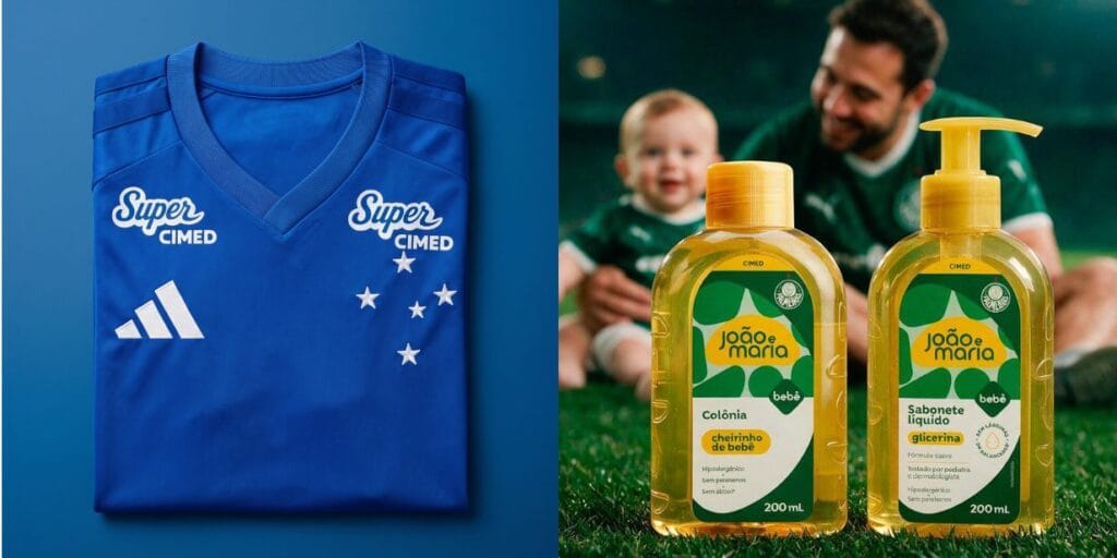 Cimed ativará submarcas nas partidas de Cruzeiro e Palmeiras no Dia dos Pais