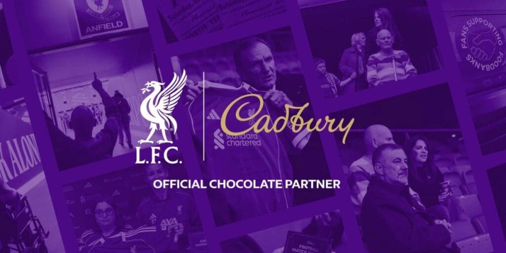 Cadbury renova com Liverpool por 4 anos e mantém relações com maiores clubes da Inglaterra