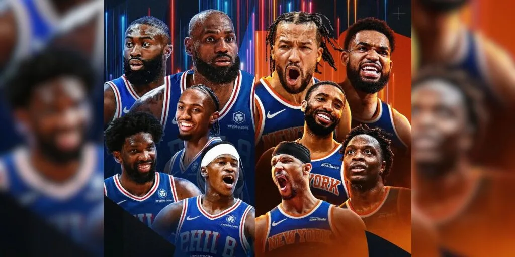 K*B様 【新品未使用】Nike NBA New York Knicks Bru NBA define Knicks contra 76ers, de LeBron James, na rodada de