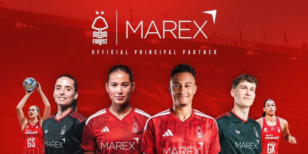 Nottingham Forest anuncia plataforma financeira Marex como patrocinadora máster
