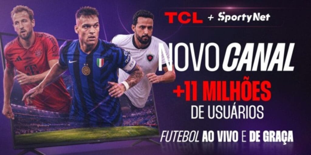 SportyNet estreia no TCL Channel com programação esportiva gratuita