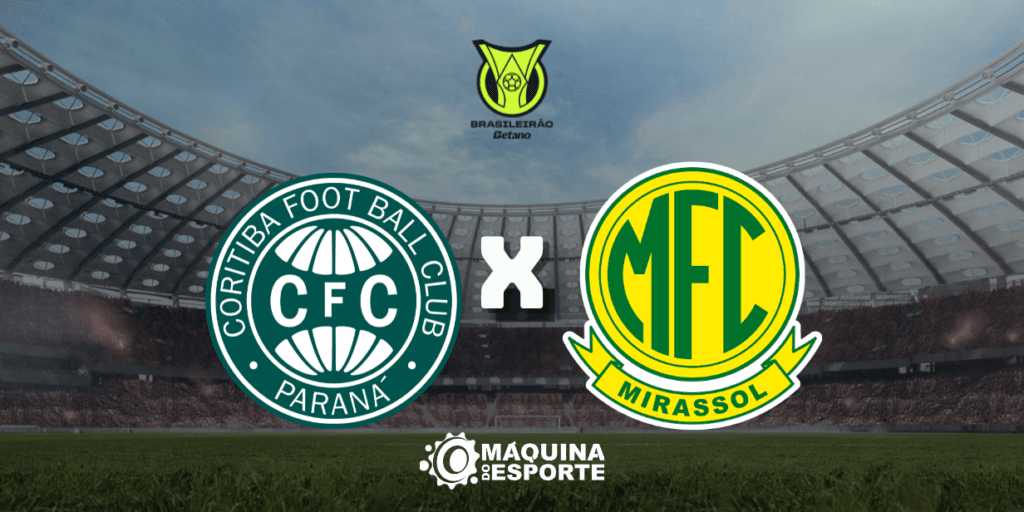 Coritiba x Mirassol: Onde assistir ao jogo da 26ª rodada do Brasileirão