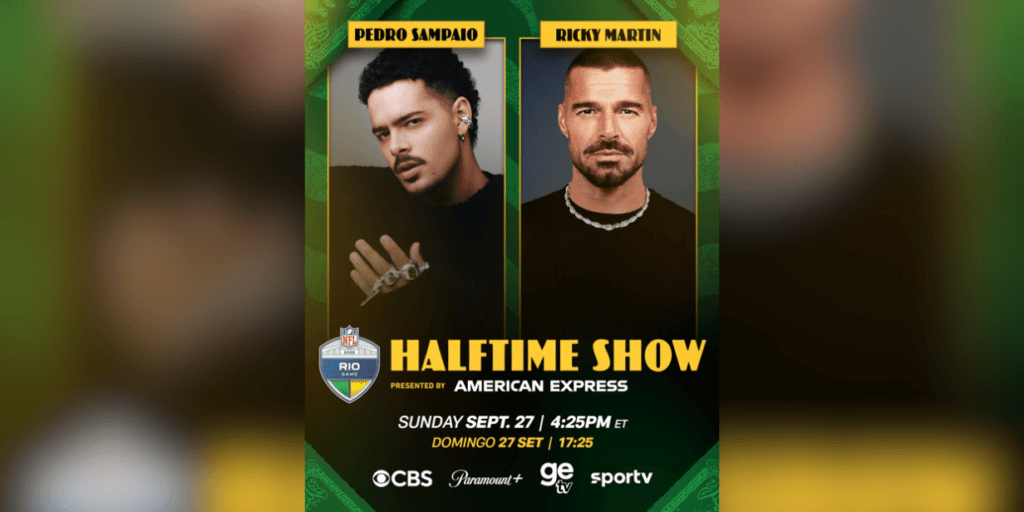 NFL Rio Game: Show do Intervalo terá Pedro Sampaio e Ricky Martin