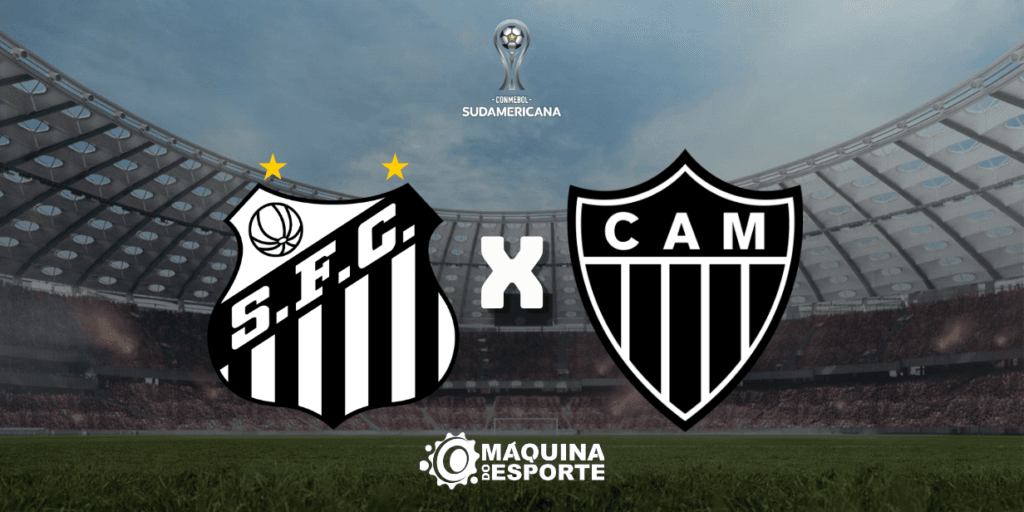 Santos x Atlético-MG: Onde assistir ao jogo de ida das quartas de final da Copa Sul-Americana