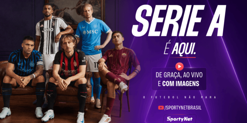 SportyNet exibirá Serie A Italiana após acordo de sublicenciamento com a ESPN