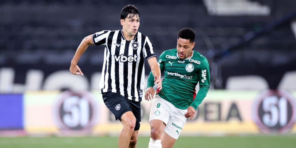 Record bate 6,5 pontos no RJ com Botafogo x Palmeiras pelo Brasileirão