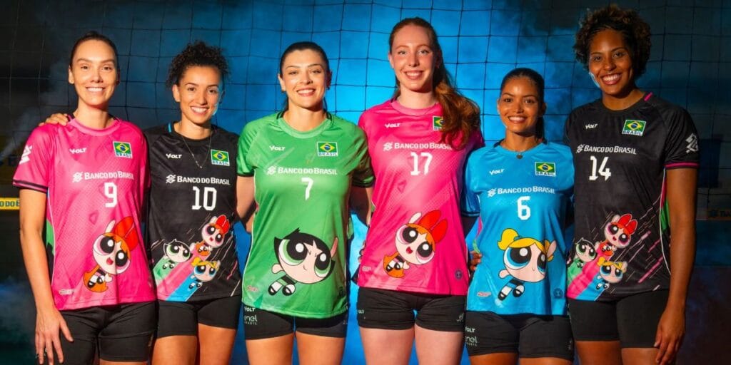 CBV e Volt Sport lançam uniformes das Meninas Superpoderosas para seleção em acordo com Warner