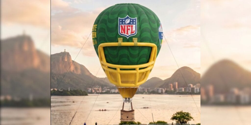 NFL espalha ativações pelo Rio de Janeiro para potencializar impacto de jogo no Maracanã