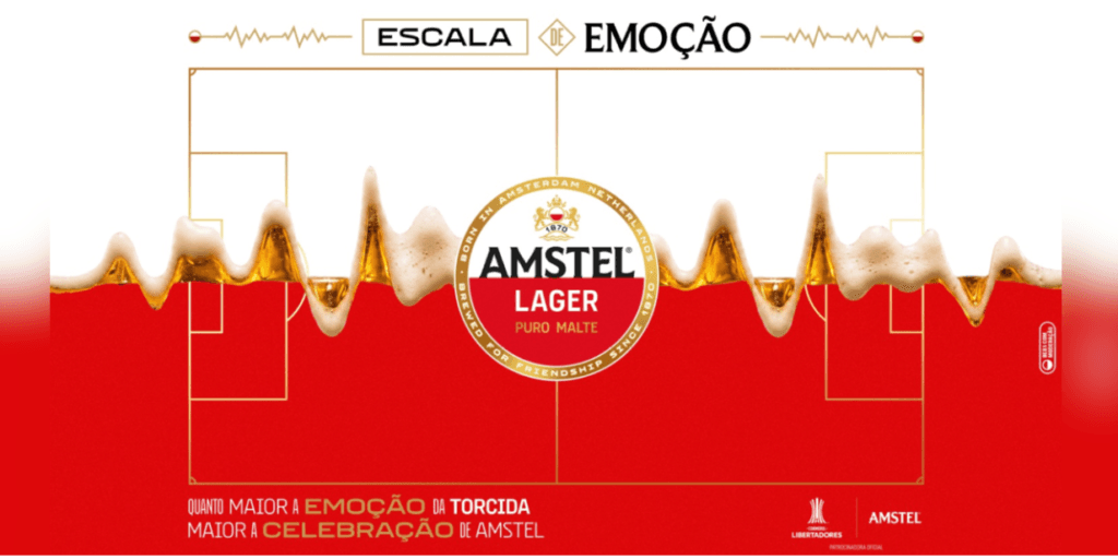 Amstel cria “Escala de Emoções” para ativar Libertadores e dar descontos aos torcedores