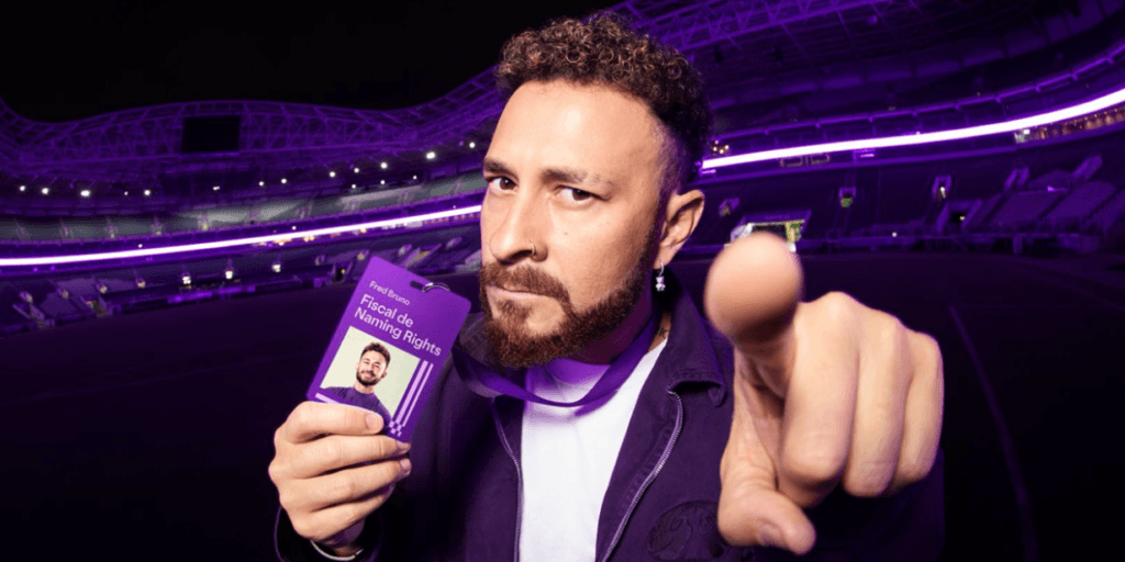 Nubank Parque: Fred Bruno se torna “fiscal de naming rights” em campanha