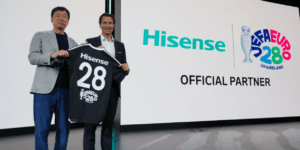 Hisense fecha patrocínio à Euro 2028 e estará no torneio pela quarta edição consecutiva