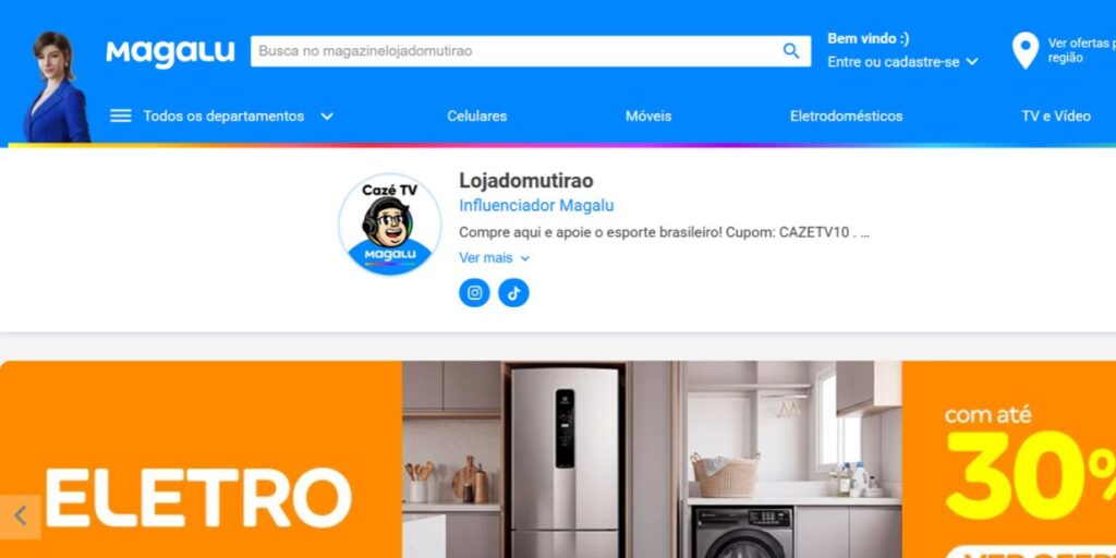 CazéTV e Magalu lançam loja para gerar receitas a atletas olímpicos e paralímpicos