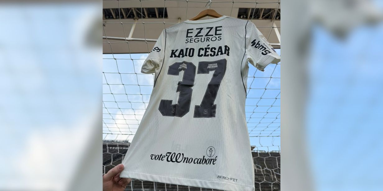 Corinthians estampa campanha da agência We no uniforme - Gustavo Vasco/Divulgação