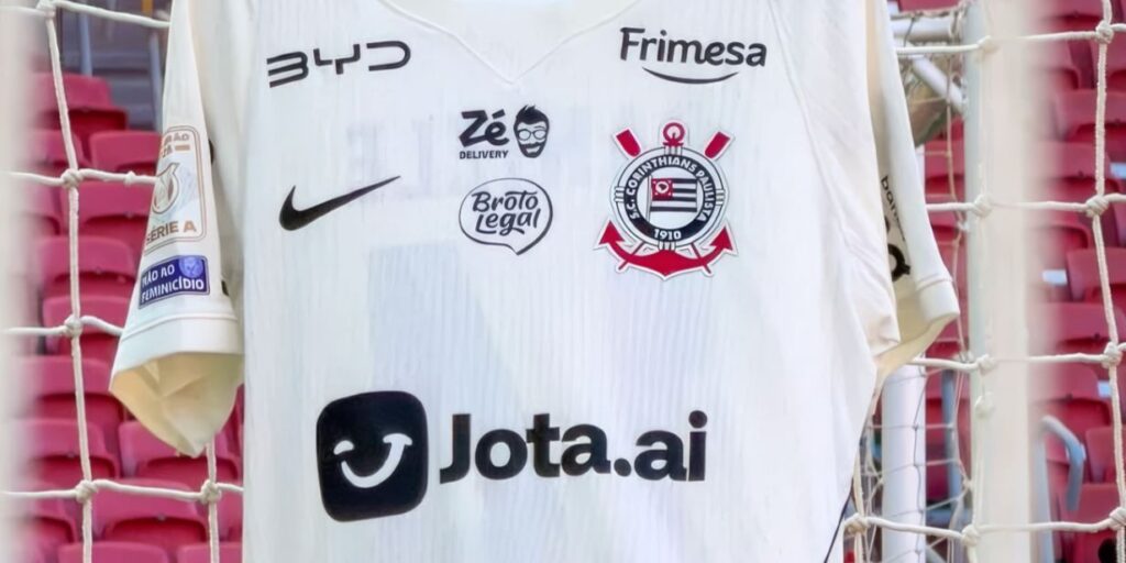 Corinthians leva Jota.ai para barra frontal da camisa até o final de 2026