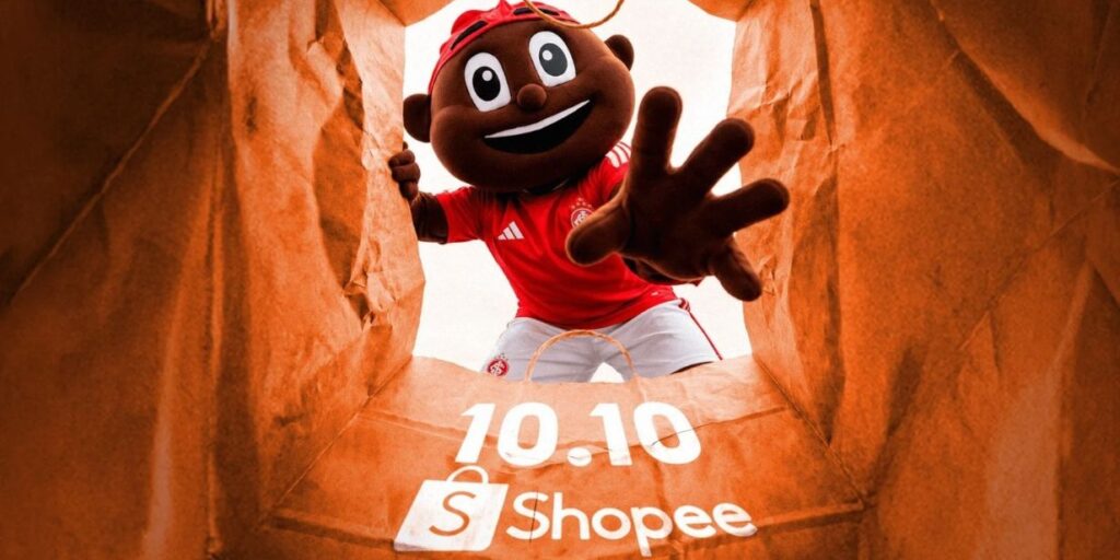 Shopee volta ao máster do Internacional para jogos contra Corinthians e Grêmio no Brasileirão