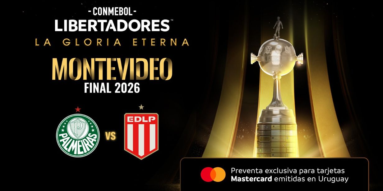 Venda de ingressos para a final da Libertadores começou para clientes Mastercard com cartão no Uruguai - Divulgação