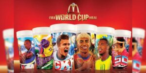Copos da promoção do McDonald's realizada durante a Copa do Mundo 2026 - Divulgação