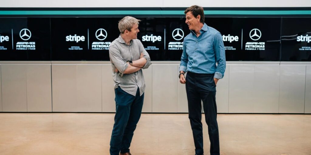 Mercedes fecha com Stripe para operação financeira global na Fórmula 1