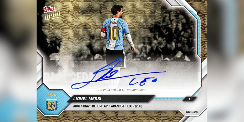 Messi supera Ohtani em recorde de vendas de cards da Topps