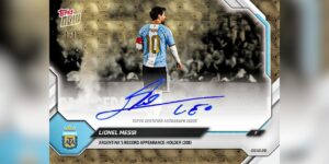 Cartão da Topps com Lionel Messi - Reprodução