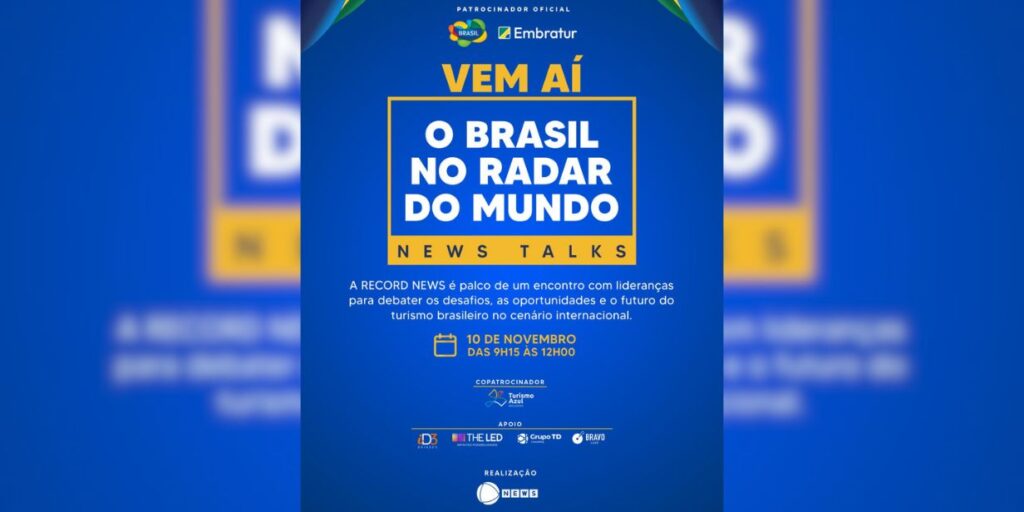 Record News e Embratur promoverão evento para debater impacto de eventos esportivos no turismo