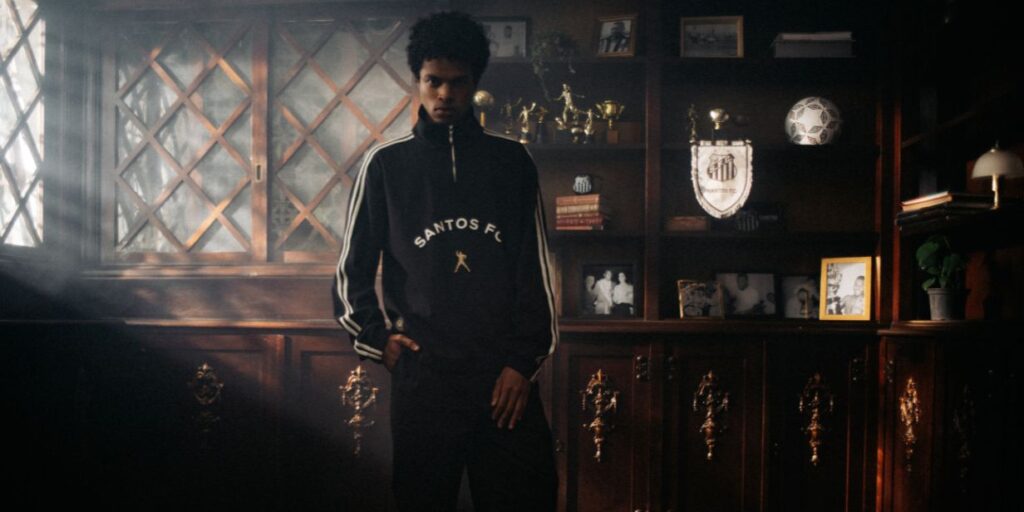 Santos, Umbro e Pelé Brand levam Rei do Futebol ao universo da moda em nova coleção